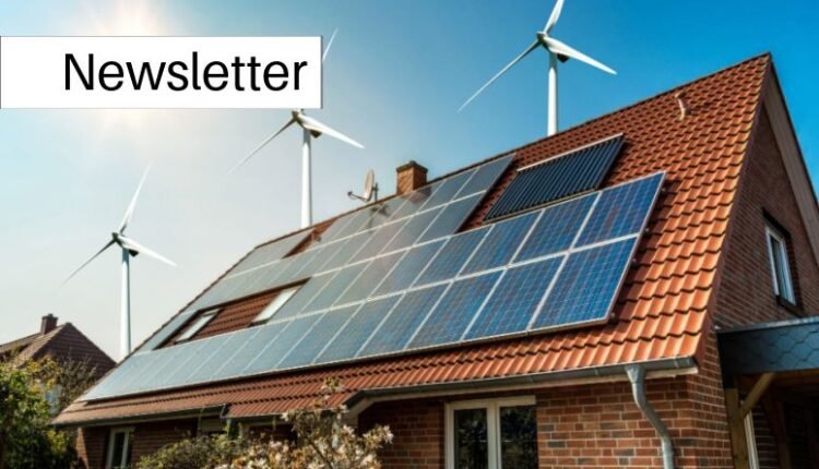 solar panels and wind turbines